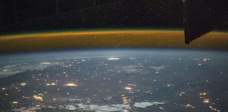 The sky isn't just blue—airglow makes it green, yellow and red too